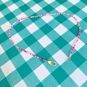 Audrey Limoges Necklace - multi-hued pink